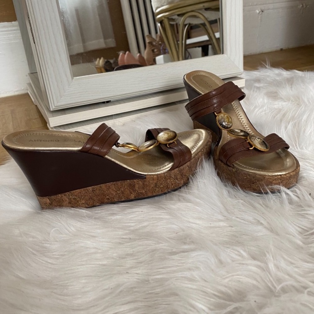 Antonio Melani Cork Wedges